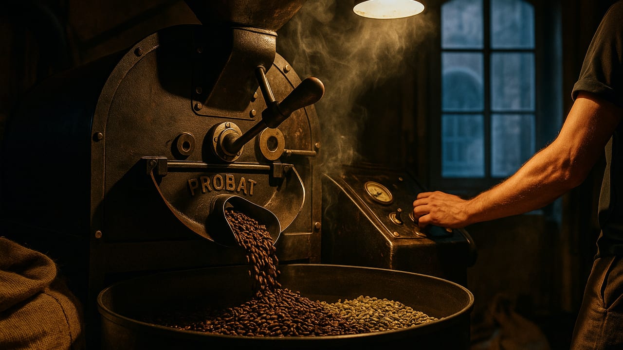 KI-generiertes Symbolbild zur Folge „Andreas Raab: Vom Architekt zum Kaffeehaus: Markt 11 & guter Kaffee“