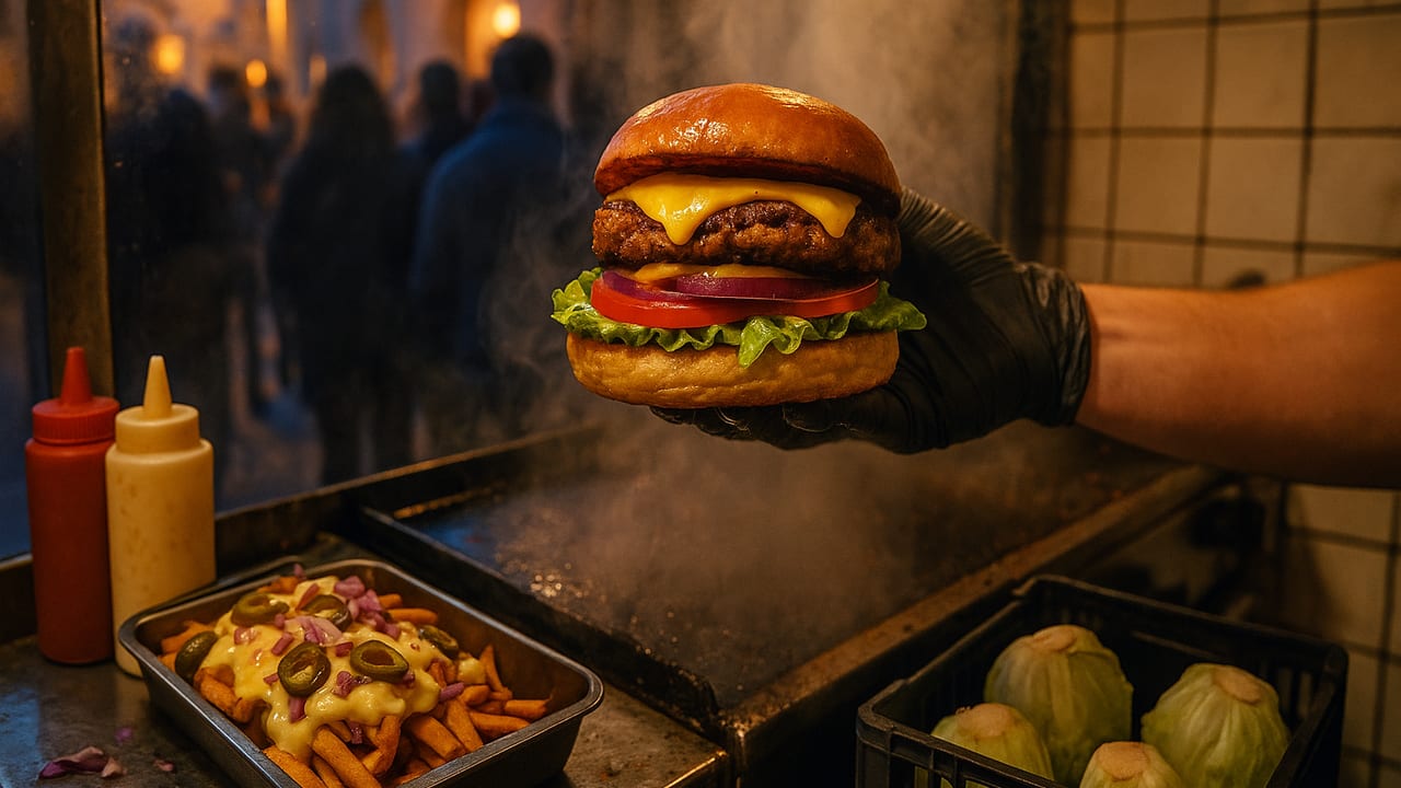 KI-generiertes Symbolbild zur Folge „Christian · festgebissen: Sein veganes Bistro war am ersten Tag ausverkauft“