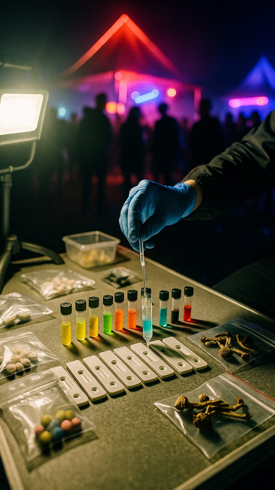 KI-generiertes Symbolbild zur Folge „Dr. Felix Blei: Drug-Checking deckt Thüringens echten Drogenkonsum auf“