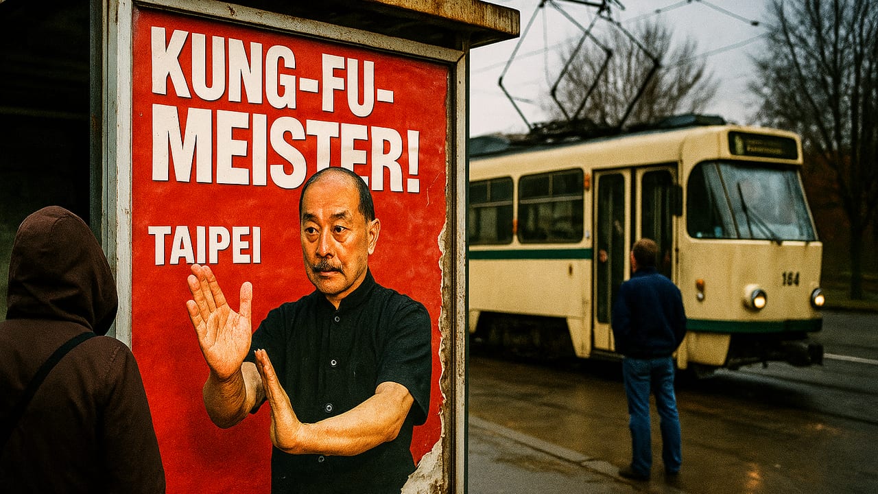 KI-generiertes Symbolbild zur Folge „Dr. Robin Tutzschke: Jena und Taipeh teilen sich einen Kung-Fu-Meister“